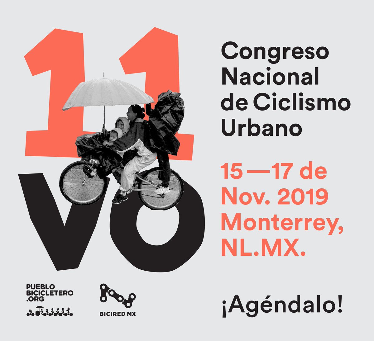 BiciCongresoMx's tweet photo. ¡Vayan separando la fecha!

#11BiciCongresoMX 
15, 16 y 17 NOV, 2019
MTY.NLMX

¡Les esperamos! https://t.co/bHbziMOp8r