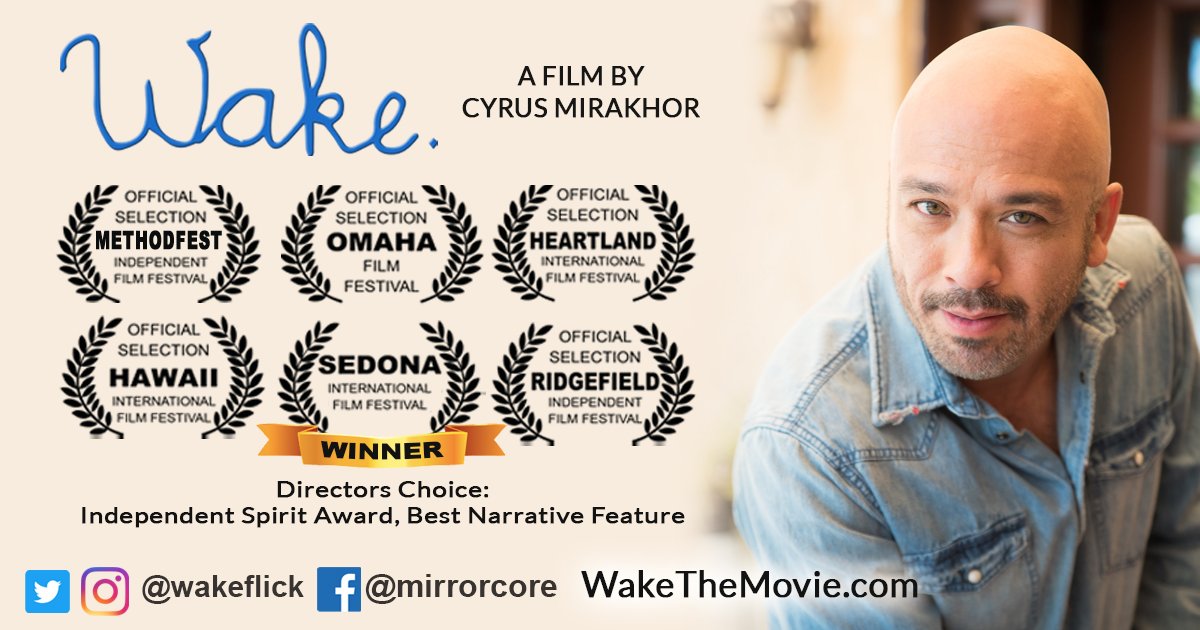 wakeflick's tweet photo. Tickets now on sale for 'Wake.' screening at @methodfest Beverly Hills on Mar 26th 7:30. Come join our Director, editor, and cast for Q&amp;A! Ticket info at https://t.co/1tMyfHKBx9 @mirrorcore #SoCal https://t.co/ldF8nRSRhw