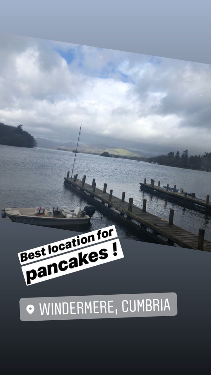 Martin_Frickel's tweet photo. Flipping Good Morning with @createaflock pancakes on the lake ! Shrove Tuesday done Right  ✅ @MickDickinson2 @redbankroasters @SedgwickVic #swanners 
#misocaramel #Bacon  #PancakeDay️ #flippingawesome #lemonandsugar #bestofcumbria #youvebeenflocked https://t.co/Vss5x4TJeu