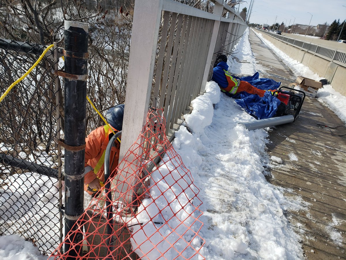 ElmarElectric's tweet photo. #conduitpipe project finished in #Mississauga now the #contractors can run #fiber, 4 other #electrical companies turned this job down and could not do it!! https://t.co/FWAs2pVoU1