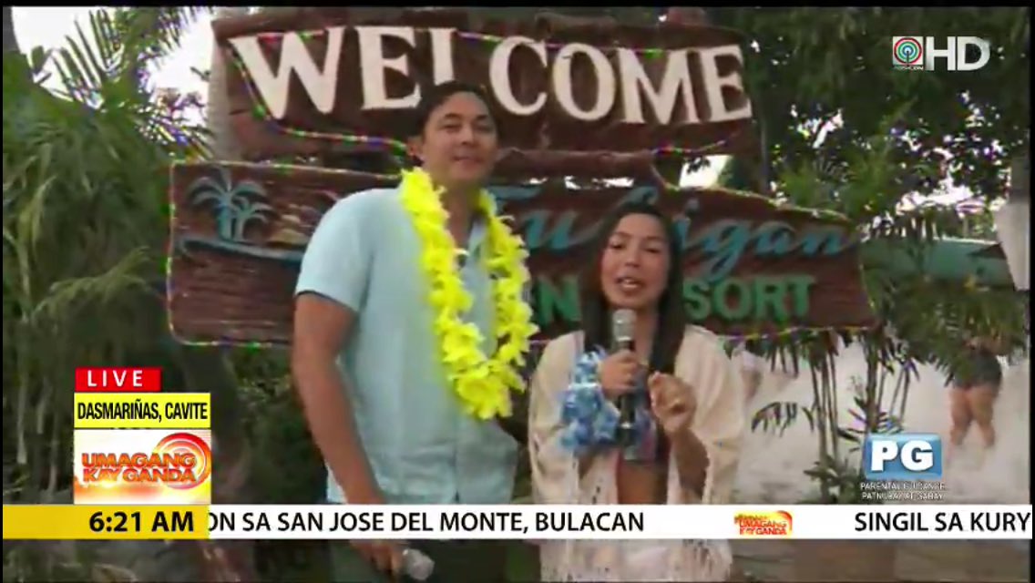 Navzjuvy's tweet photo. Yayyyy!! Umagang Kay Ganda samahan natin ang #JustDawn @dawnchangoffcl @justincuyugan sa Tubigan Beach Resort summer feels na talaga @ukgdos @JabsBolok https://t.co/IGkzOBQVQ4