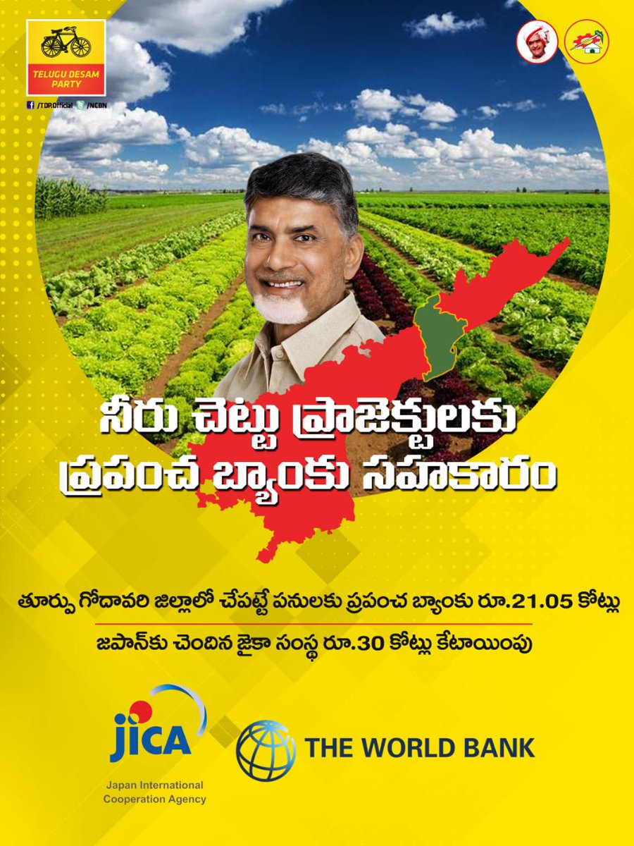 queen_roja's tweet photo. నీరు చెట్టు పథకం కింద ఏజెన్సీ ప్రాంతాలకు సాగునీరు కల్పించేందుకు రాష్ట్రప్రభుత్వం ఎన్నో ప్రాజెక్టులను చేపడుతోంది. మళ్లీ మీరే రావాలి  జై తెలుగుదేశం.
#APwithCBN
#BabuThoneBharosa
#AndhraPradeshCM #MalliNuvveRavali #ThankYouCMSir @ncbn @JaiTDP @NaraCBN @naralokesh @ncbn https://t.co/4VOTbXuyxW