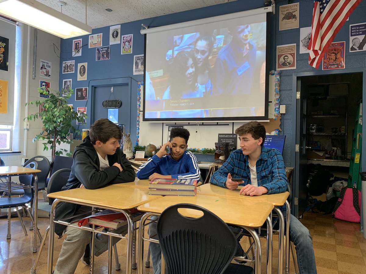 DrJKMitchell's tweet photo. Wildcat students spent time today emailing their legislators over bills they have researched and learning how to call the LRC message center to leave a message for their legislators. #CitizenshipInAction #LifeSkills https://t.co/4UA4PkCYA3