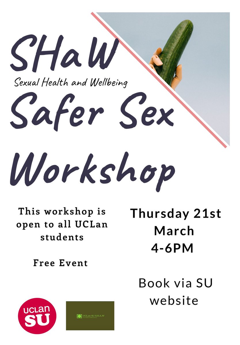 It’s finally here!! SHaW delivering SEX-ED style workshops to UCLan students. Starting with: Safer Sex  @UCLanSH <a href="/UCLanSU/">UCLan Students' Union - INACTIVE</a> @UCLanSUActivity