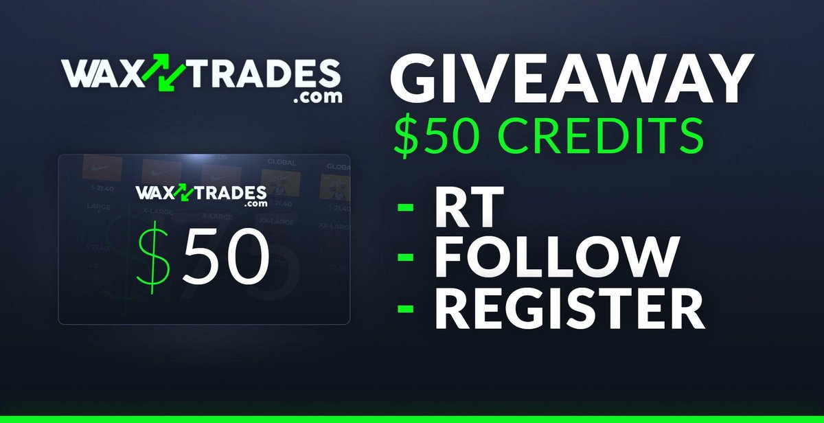 VGOCashout's tweet photo. GIVEAWAY ($50.00)  

✔️ Follow me and @waxtrades! 
✔️ Retweet
✔️ Test out the site (Register) https://t.co/lEYYaNtuuN    (Will be checked)   

Winner will be picked in 72 hours. 
Good luck! 🎉 https://t.co/g0O6zH8sbD