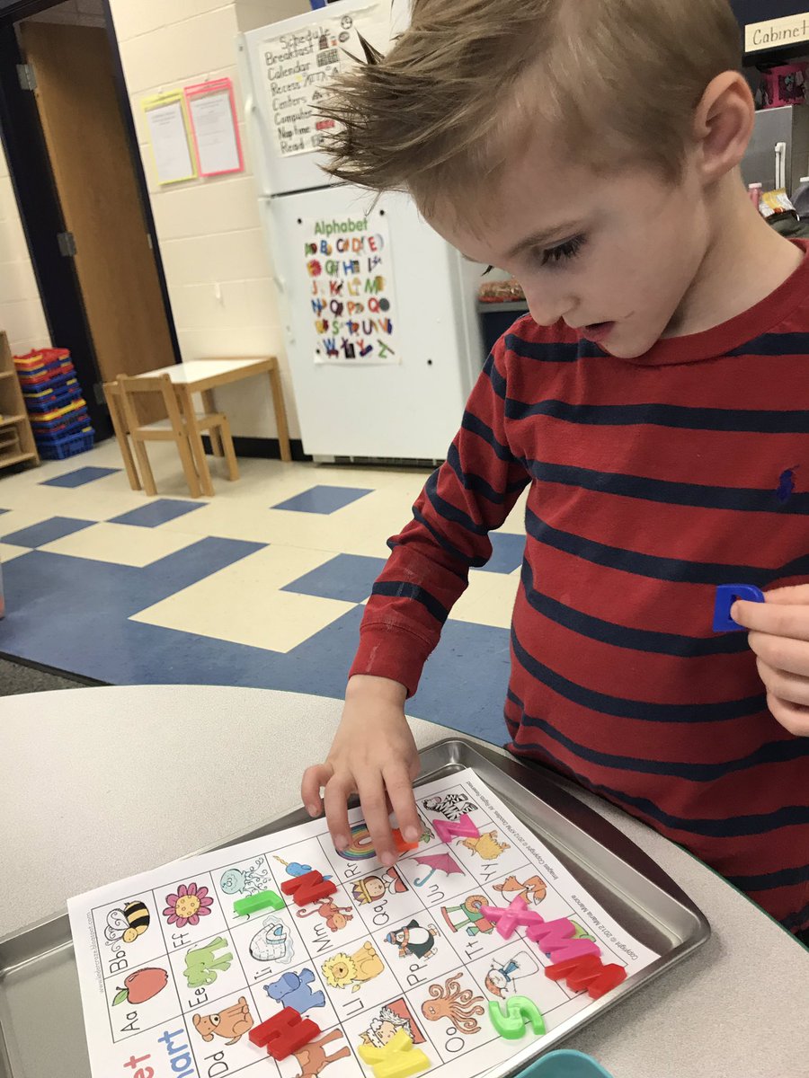 MeganSBush's tweet photo. We are working hard on our letters! We know so many more than we did 5 weeks ago!!!! #oneteammagic #pathtopremier @mossy_creek @AlfordOnTheGo @AikenPublicSch https://t.co/2i9V05hFi8