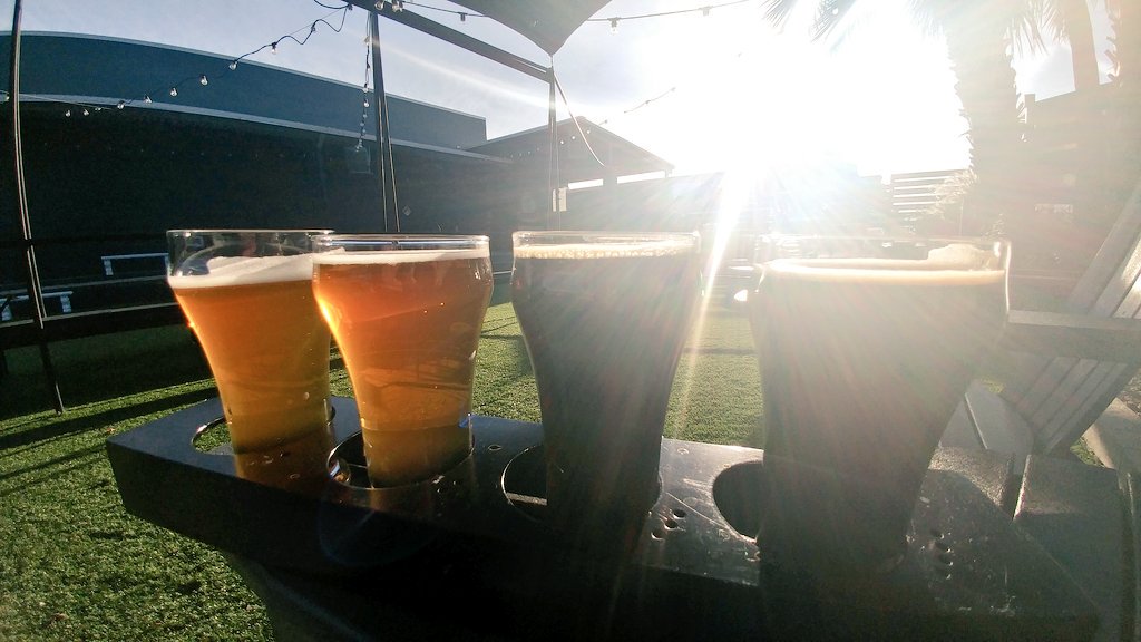 TLHBeerSociety's tweet photo. Flights in the @GrassLandsBrew beer garden before tonight's HUGE #FSUvsVaTech hoops game - including the new @TLHSoccerClub "To The Goal" Session IPA?
Yes, please.
#TLHBeer #CraftCapital #SupportLocal #GoNoles! ๐๐ข๐ข๐ข https://t.co/EsKAUDd7KS