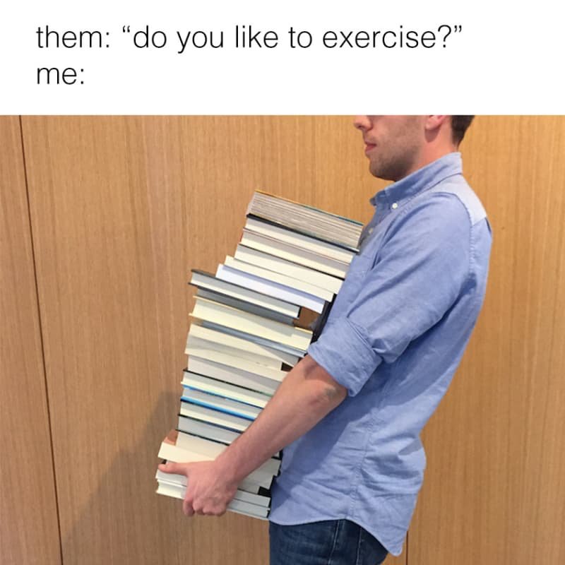 EPLdotCA's tweet photo. Library > gym 💪 https://t.co/V2P41Xu49n
