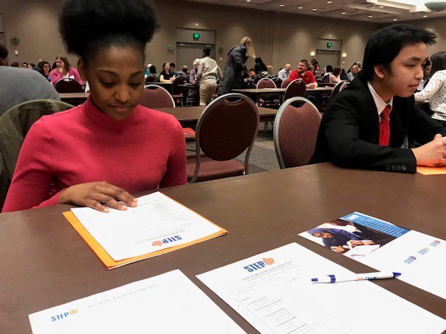STEPUPMpls's tweet image. Looking for something rewarding and inspiring to do that supports young people? Register for our annual Step Up Mock Interviews March 18-21 at @MPLSConvention! You’ll interview 3-5 interns and offer feedback to strengthen their skills and presentation. achievempls.org/events