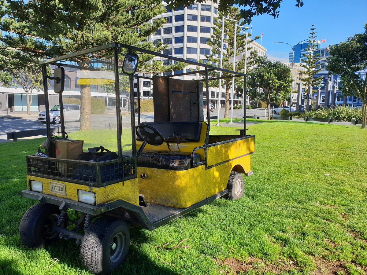 EntropyBoat's tweet image. This Austin Powers thing is the 8hp donor vehicle - formerly used in a mine near Wellington