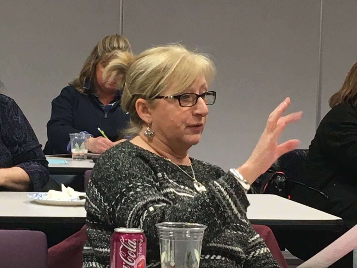 nysutrochro's tweet photo. Fairport SOPA president Julia Steltman, Waterloo NIEA president Karolyn Gaydosh & Greece AGCEP president Theresa Schmeer participant with other @nysut members in our regional meeting for clerical leaders. @nysutEVP #unionvalue https://t.co/g6GcA6Yewl