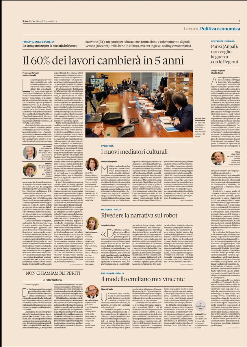 FabioStudioBr1's tweet photo. Il 60% dei lavori cambierà in 5 anni. Il futuro del paese passerà dalla #digitalizzazione.
#facciamorete #Digital https://t.co/HK9HFbELVE