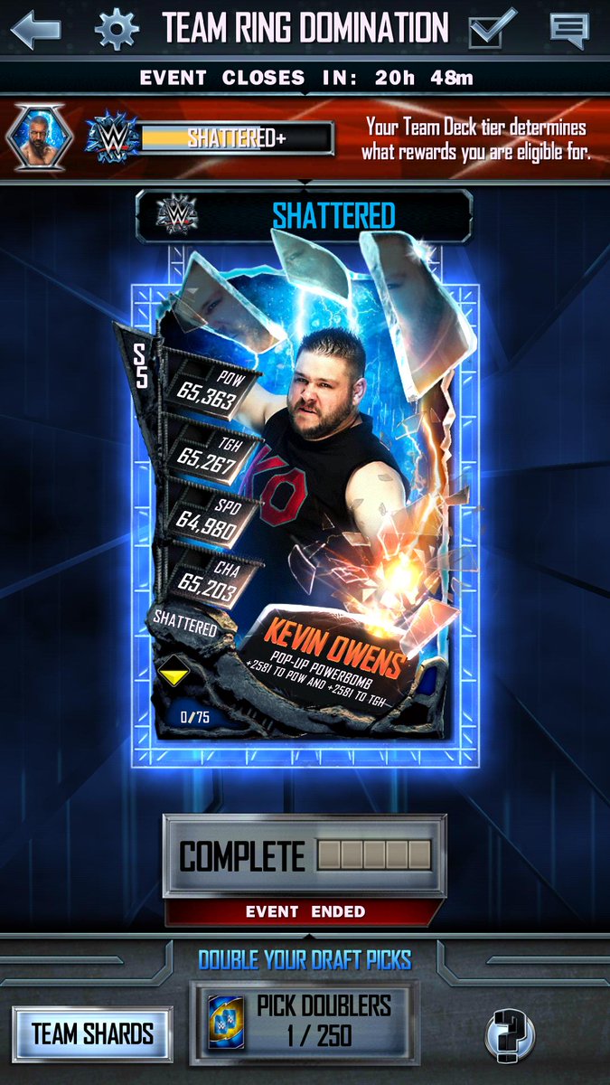 Saggers211's tweet photo. The Boys KO'd #TRD 💪💪🔥🔥 #TheKliq #WWESuperCard https://t.co/p5APQoDepo