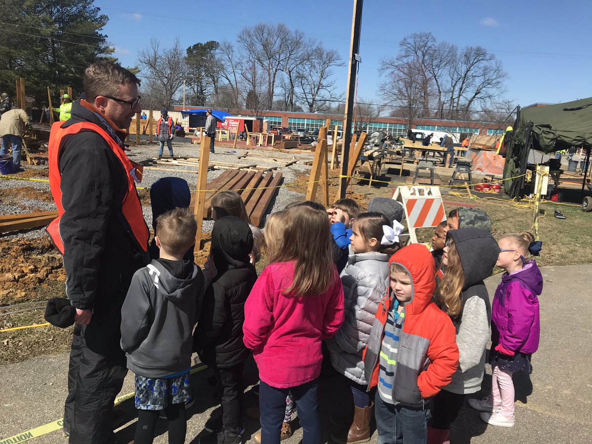 SteadmanWhitney's tweet photo. Day 1 at the Castle rebuild with Dr. Edwards @KCS_Johnson @KCS_District https://t.co/CBoW0BKb8w