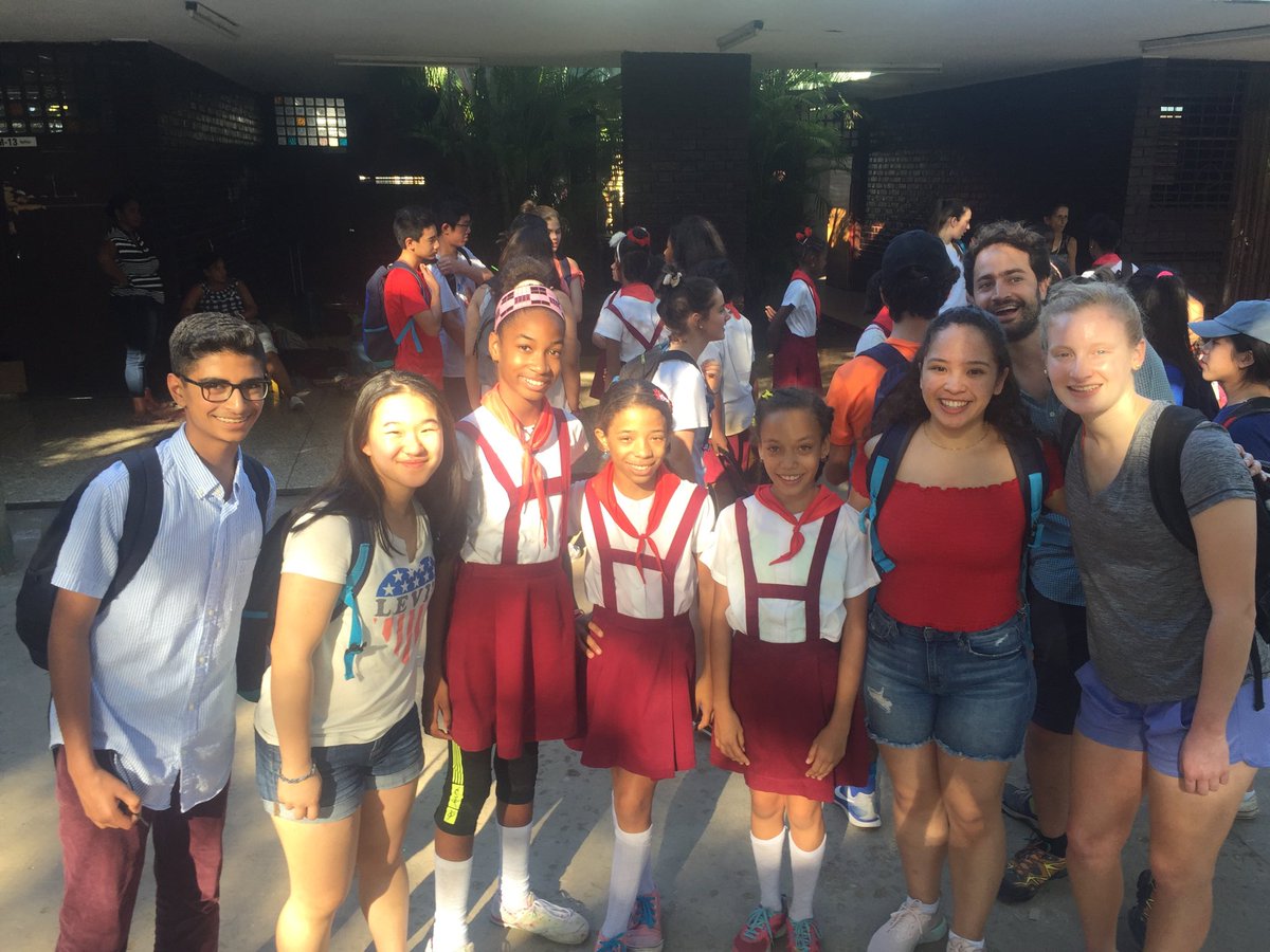 RNisselson's tweet photo. A cultural exchange with students at a music school in Havana. #LoomisChaffee https://t.co/GRCHd92al0