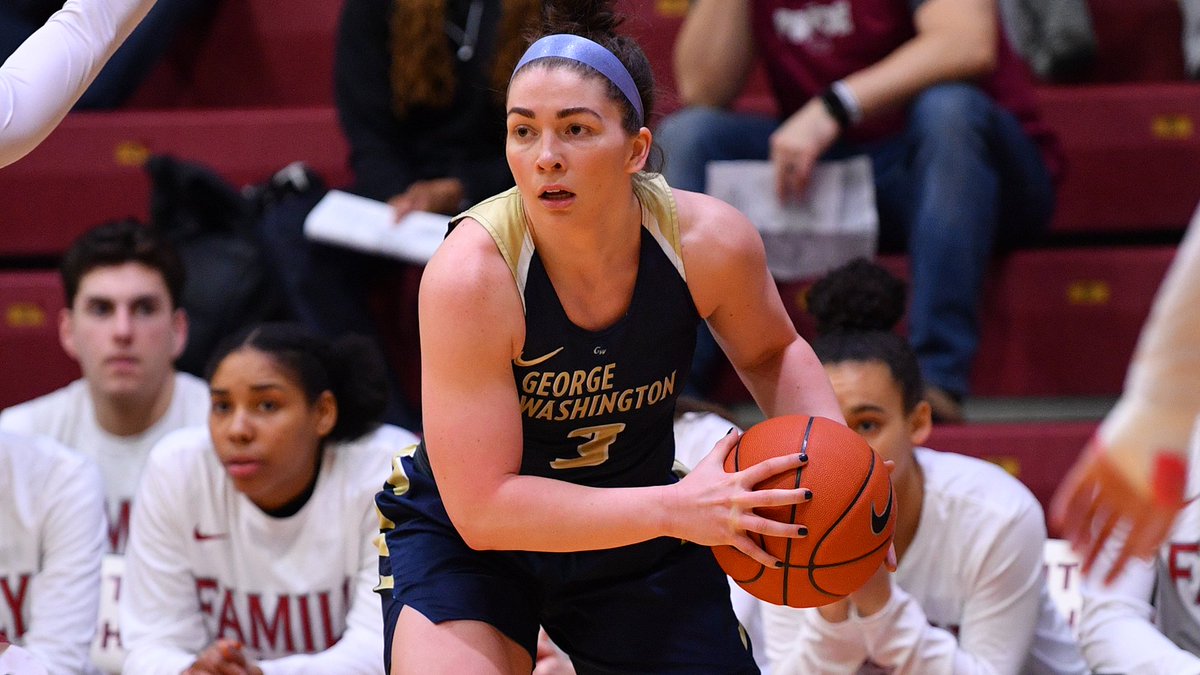 GW_WBB's tweet photo. Not the ending we were hoping for, but a huge THANK YOU to our seniors @meilynbautista, @kelsimahoney and @annasavz for their tremendous contributions to our program! #RaiseHigh https://t.co/QsJgD3OMAC