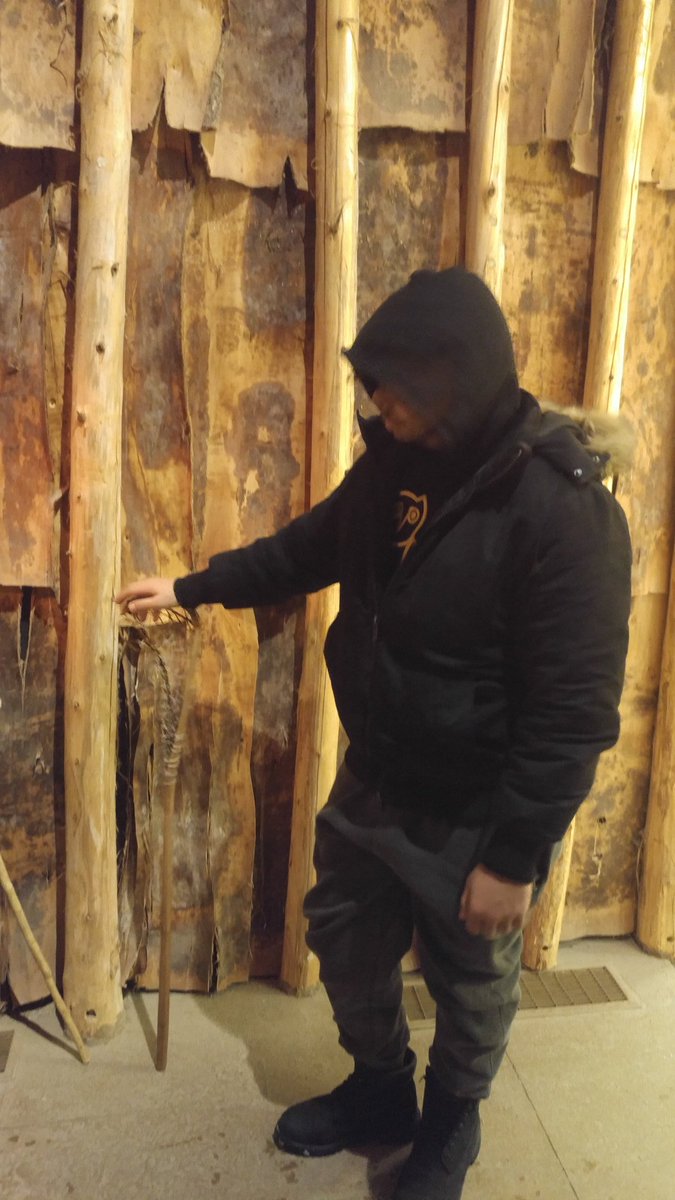 Mr_RBacon's tweet photo. Nelson's ESL class braved the cold and had a great time at #crawfordlake learning about indigenous peoples' history. https://t.co/9gTQlNgopv