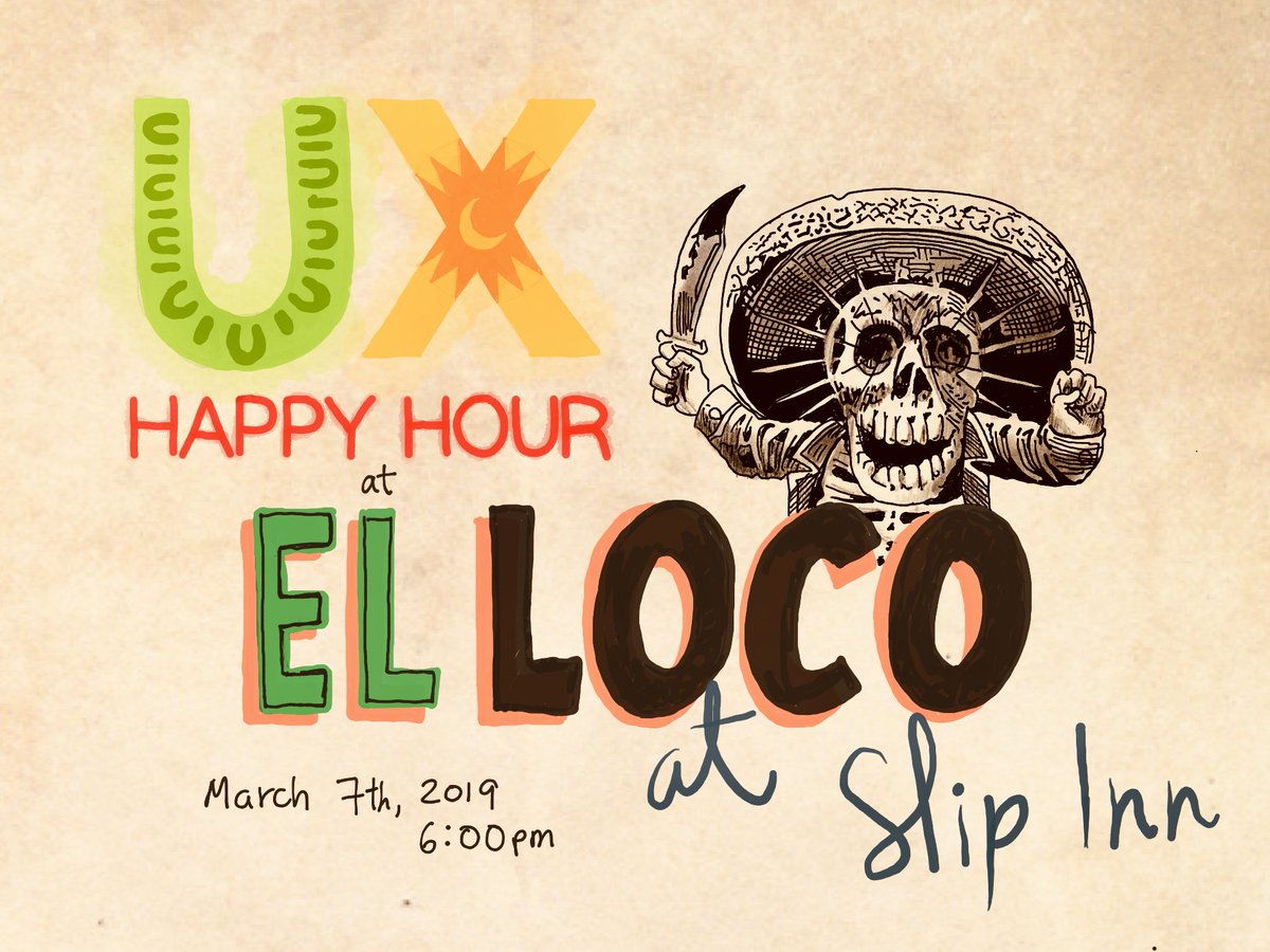 UXHappyHour's tweet photo. @UXHappyHour Sydney is March 7th at El Loco - Slip Inn. RSVP &amp; Info: https://t.co/WoNhL0JNUy https://t.co/cYyOg6K1mR