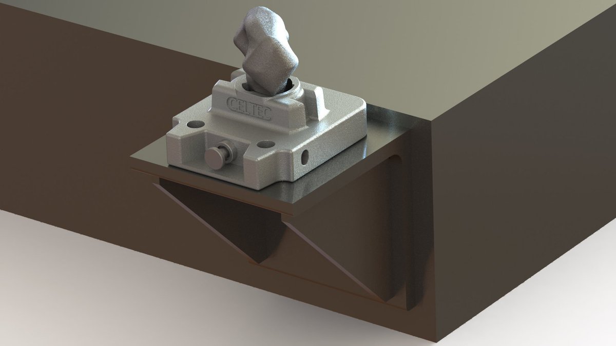celtecrail's tweet photo. The Cel-Lock is a part of the TFAR system. A fully automatic system that allows you to load any length container without any manual handling.
#celtec #celtecrail #twistlock #containersecuring #freightrail #intermodal https://t.co/f0gzyu8XUo