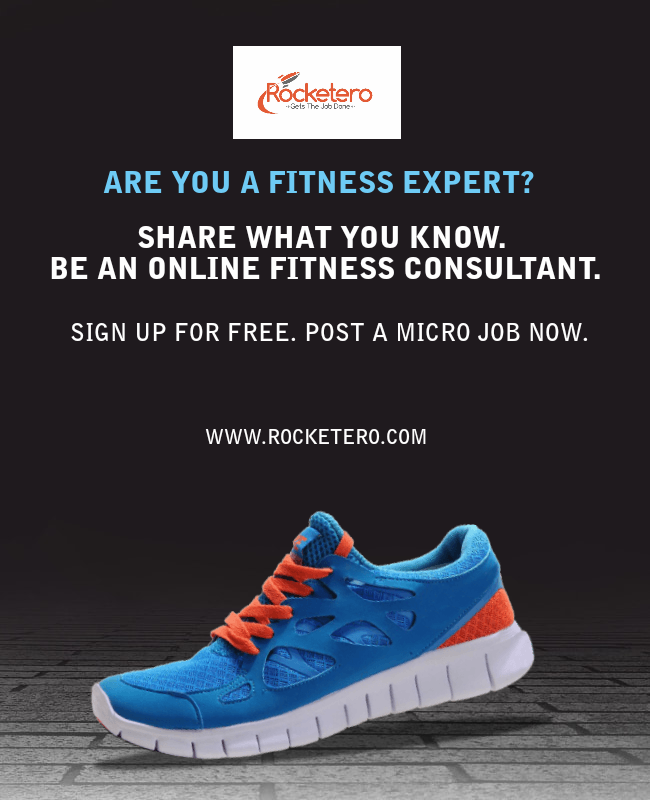 Rocketero2's tweet photo. Are you a fitness expert? Share what you know and be an online ... #rocketero #microgig  https://t.co/h6KaDjYsSL https://t.co/Wo8TPHdatB