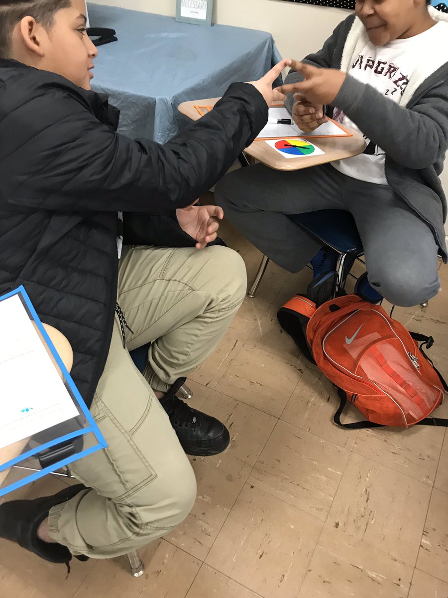 kwomack_teach's tweet photo. My students love math and are so engages when I throw in fidget spinners, colorful spinners, &amp; a little Rock Paper Scissors for application practice. #100percentengaged #mathreallyisfun https://t.co/8oQGYhya6k