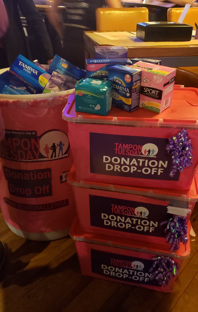 Donations are piling up! Drop off until 8pm in Welland, St. Catharines, and Niagara Falls! #tampontuesday <a href="/UWNiagara/">United Way Niagara</a>