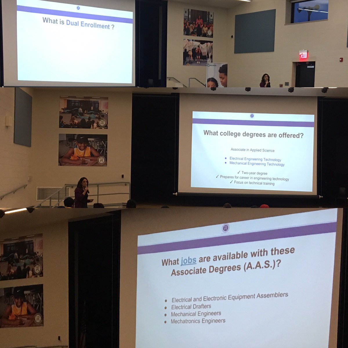 PaulRobesonNBPS's tweet image. #PRCSArts Students and families learn about opportunities at @ptech_NBPS #DualEnrollment #CollegeDegreeOpportunities #STEM #Jobs