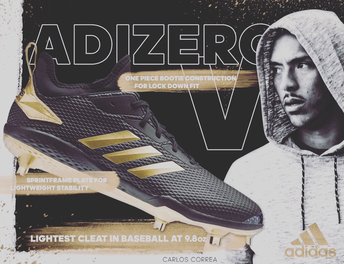 FASTEST CLEAT IN BASEBALL ⚾️🔥💨 #adidas #adidasbaseball #sportinggoods #baseballcleats #gear #cleats #baseball #fast #adizero #carloscorrea #speed #screenprinting #embroidery #teamdealer #uniforms #awards #trophies #callemouttilltheyballout