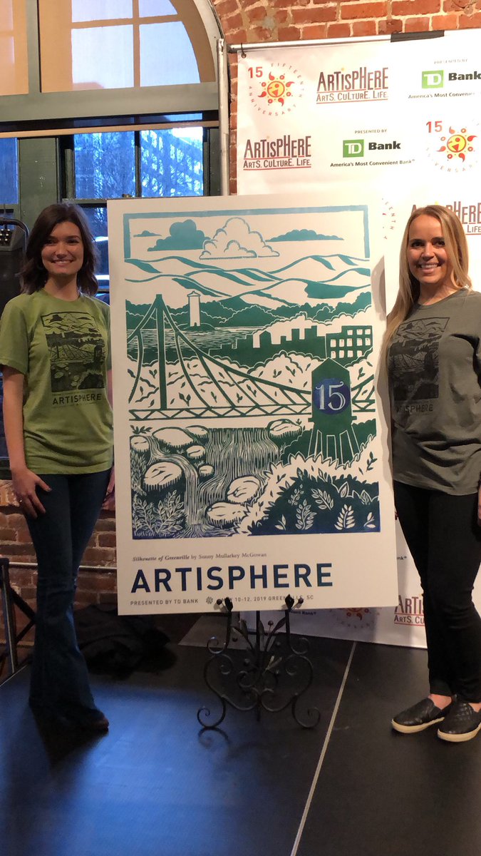artisphereorg's tweet photo. Our 15th anniversary poster and t shirt finally revealed!! 

Artwork by Sunny Mullarkey! https://t.co/ZpZtDeKQa7