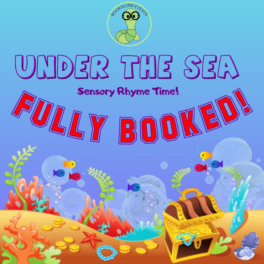 BookwormEvents's tweet image. “Under The Sea” sensory rhyme time is officially fully booked! 🎉🐠🎉 

We are so excited to see you all at Storyhouse on Thursday 14th March for an under the sea adventure! 🐠🐠🐠