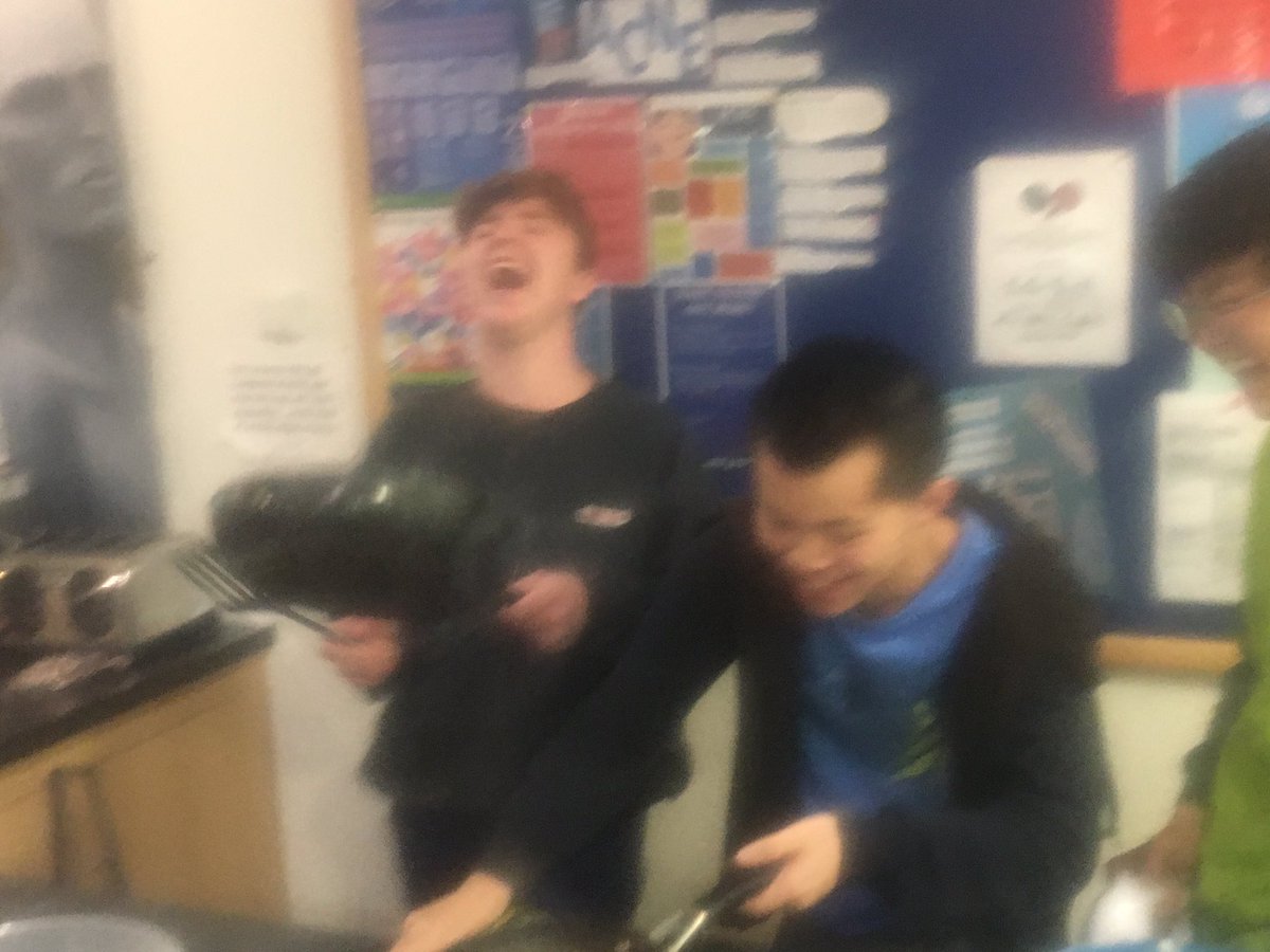 Sto2605's tweet photo. @HouseSeven boys having fun on Shrove Tuesday. #pancakepandemonium ! #smilesandlaughtet https://t.co/Fz1DiGQmyF