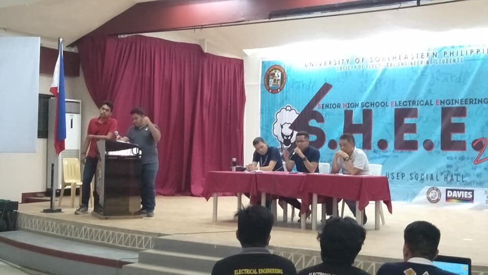 RenenGloria's tweet photo. Thank you so much USeP Society of Electrical Engineering Students for having me as your Judge for the 2019 SHEEP Quiz Show! Always a pleasure serving you guys.
Congratulations to all the winners!
๐ฅDCNHS
๐ฅ DRANHS
๐ฅ PNHS
#SHEEP2019 https://t.co/wLYkUByQUK