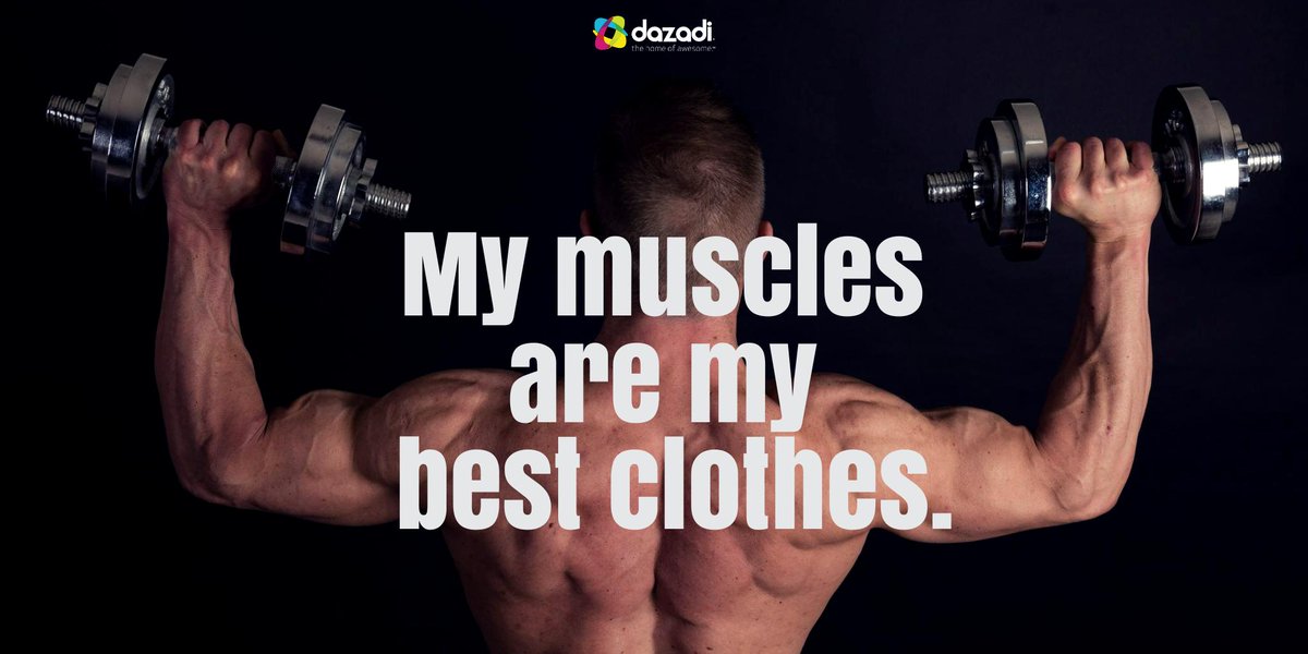 Dazadi's tweet photo. Wear your best asset/s. 🙌 

#musclegrowth #workout #exercise #fitnessmotivation #weightlosstransformation https://t.co/Nz5SdoJJmA