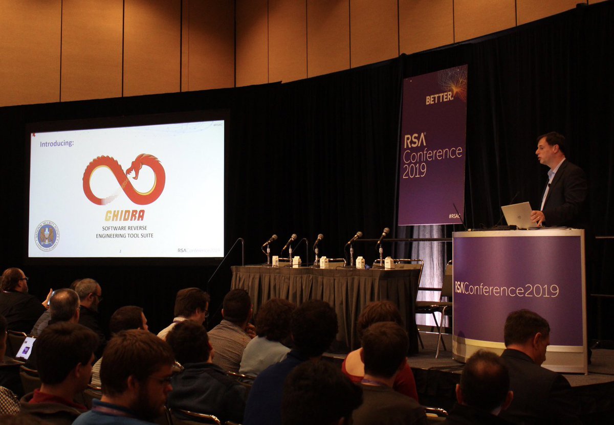 NSAGov's tweet image. We join Rob Joyce in announcing that #Ghidra is alive! Download your copy: ghidra-sre.org and start reversing! #RSAC #RSAC2019