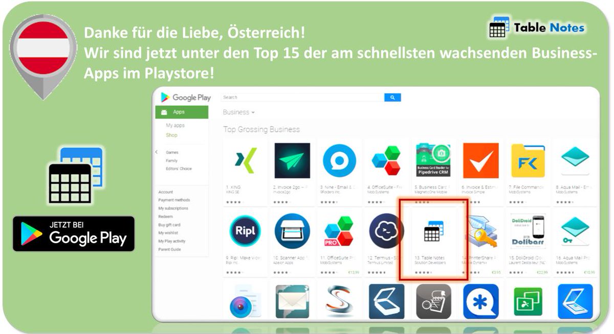 Table Notes Table Notes Twitter