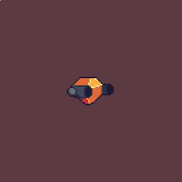 arustymonky's tweet photo. Spent too much time on tomorrow's #MarchMonster2019 theme by mistake! With the time I had left, and a lot of head scratching, I quickly threw together a ranged minion for Day 5. It's ... a floating gem with cannon arms? 🤔#pixelart https://t.co/XpInppguR6