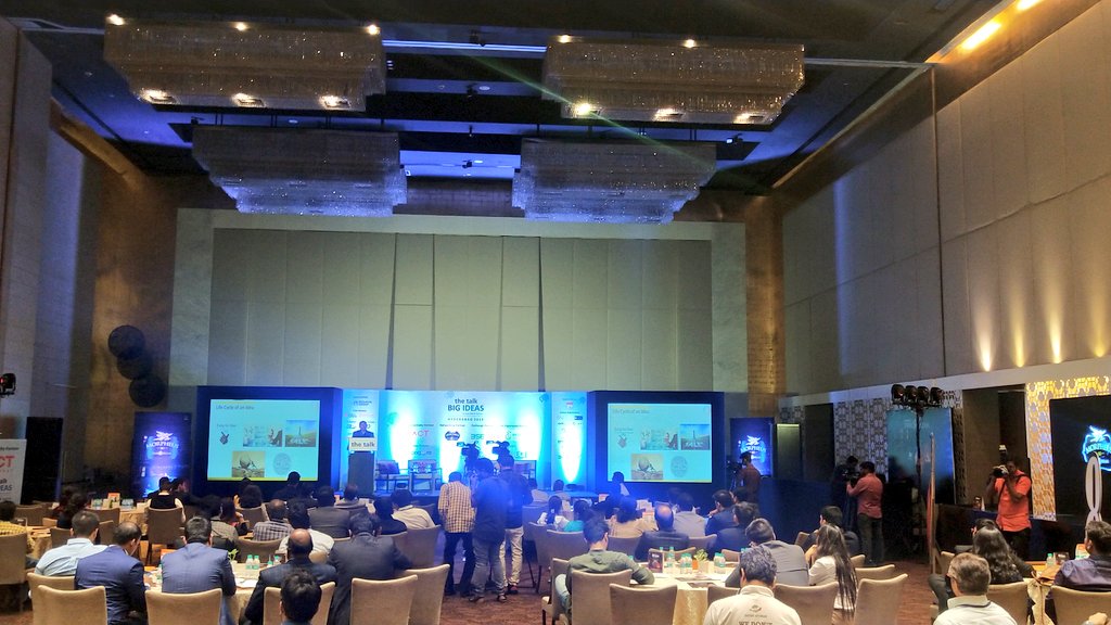 First session of the day is live at #TheTalk, Mr. <a href="/rajneravati/">Raj Neravati</a>, Founder &amp; CEO, <a href="/huginnovations/">Hug Innovations</a> is talking about - "The Smart Nation - Innovation That Impact Lives Of Millions In India."