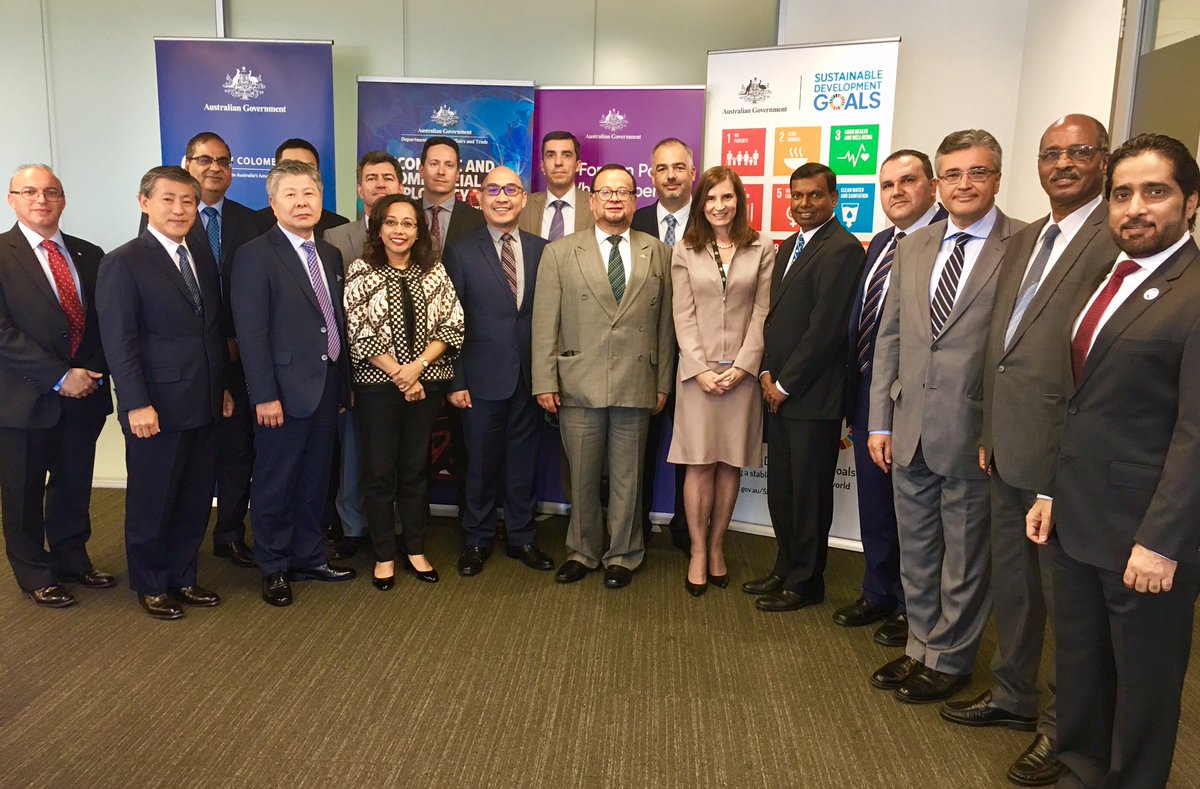 DFATVic's tweet photo. Thank you to Consuls General new and old for their strong contributions to Victoria’s and Australia’s international engagement, business partnerships, cultural and people to people links #FPWhitePaper #consularcorps #dfat https://t.co/AoLHd1LYLy