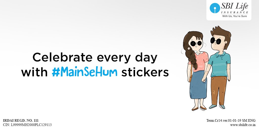 SBILife's tweet image. When expressions in love go a long way, #MainSeHum stickers will help convey all that your heart has to say. Download the SBI Life #MainSeHum Stickers here:
bit.ly/MSHWhatsAppSti…