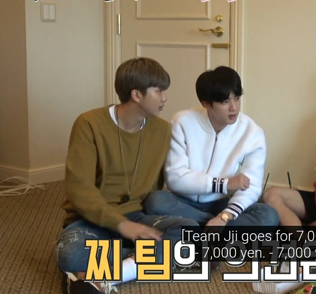 #Namjin thinks 
sitting on floor = casual rein over personal space