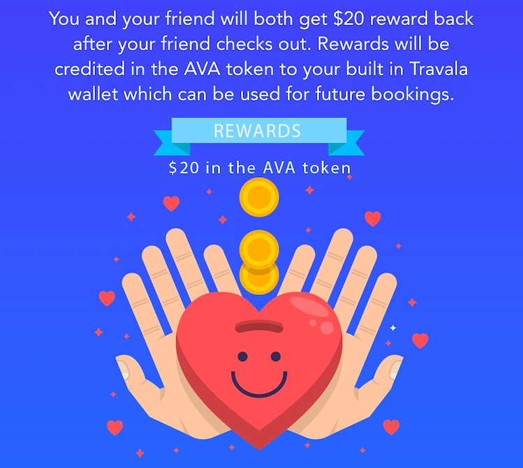 3⃣ easy steps to get rewards from our INVITE referral program ⬇️
Invite friends to Travala now and you will both get $20 reward back from their first booking of $50 or more 🎁
travala.com/my-referrals  
#travel #blockchain #referral #TravelWithBitcoin
