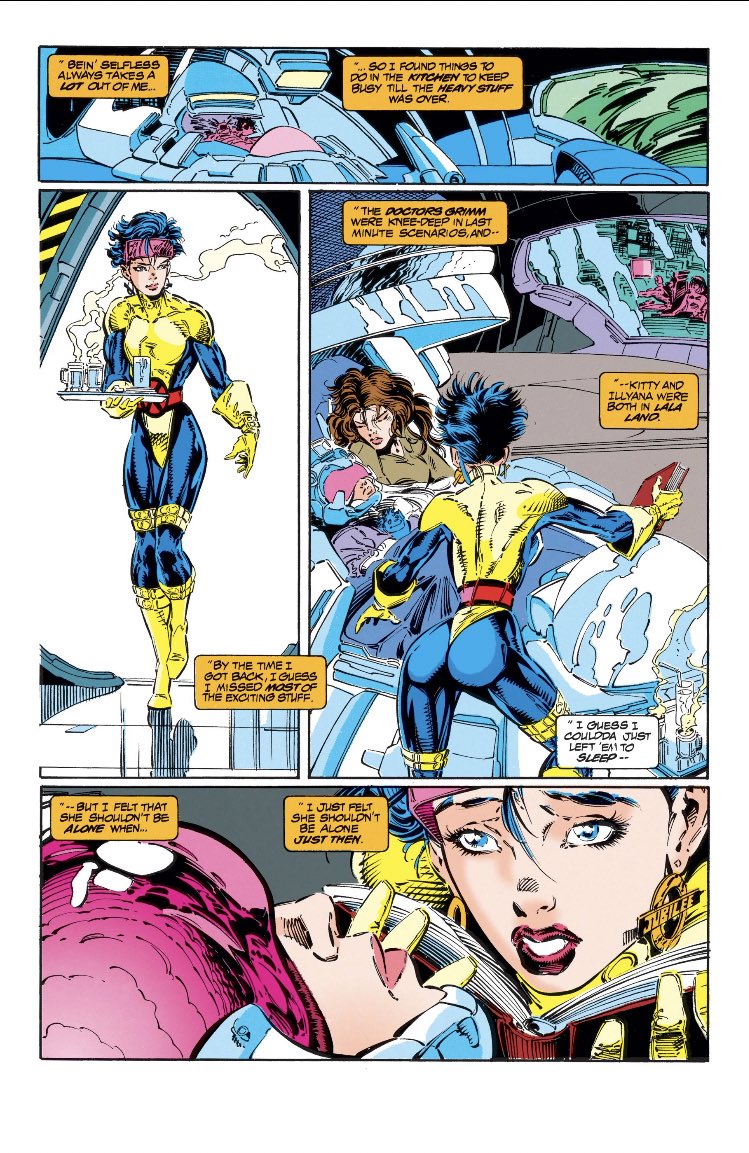 Anthony Oliveira Uncanny X Men 303 1993 In Which A Young Illyana Rasputin Is Dying From Her Legacy Virus Infection While Jubilee And Jean Grey Watch And Wait And Hope