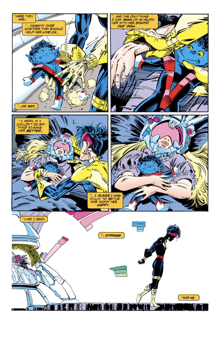 Anthony Oliveira Uncanny X Men 303 1993 In Which A Young Illyana Rasputin Is Dying From Her Legacy Virus Infection While Jubilee And Jean Grey Watch And Wait And Hope