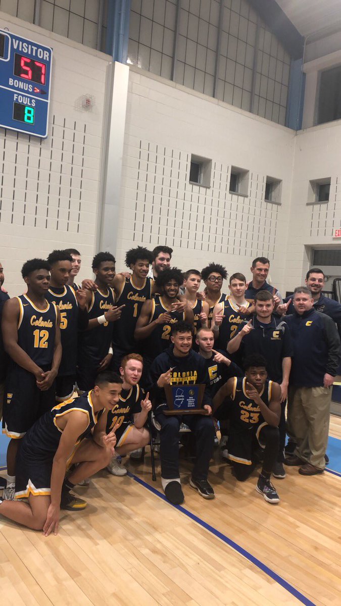 Congratulations to Colonia boys basketball, it was a hard fought game by both teams. Congrats to West Morris for making it this far and putting up the fight they did‼️