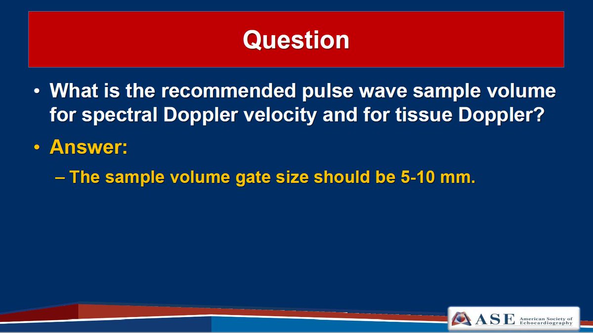 carolKCM's tweet photo. @kgzimmerman One of the questions that came up in our Webinar was what is the size of the sample volume when performing TDI?  #ASEchoJC https://t.co/jx6lnMNk0o