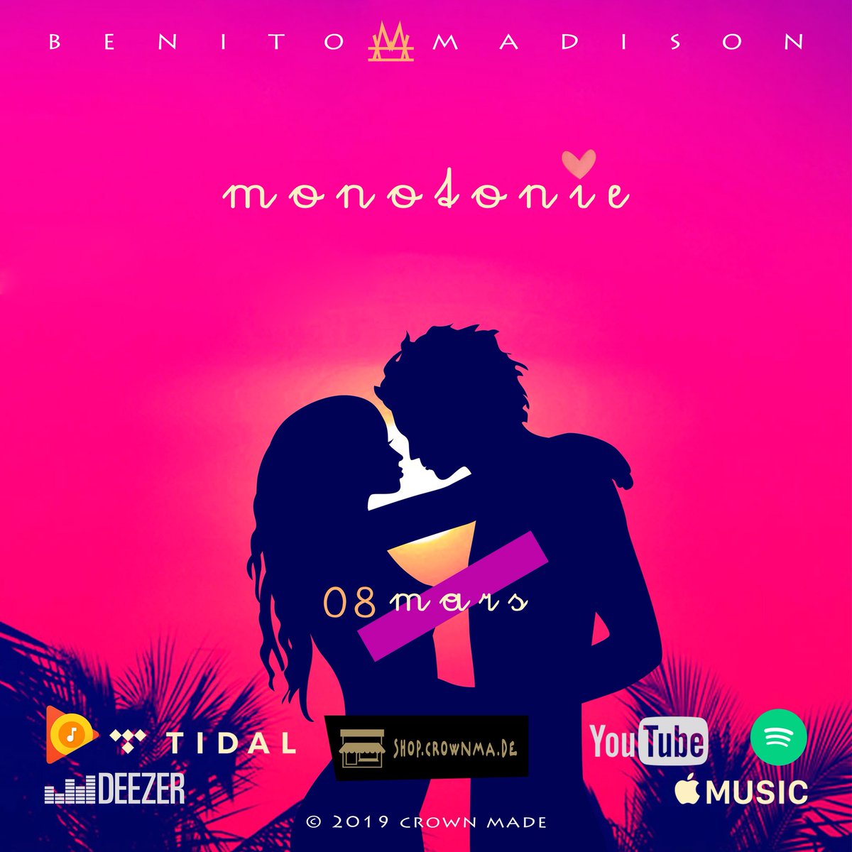 benito_madison's tweet photo. New song this friday at 0h00 @CrownMadeMusic https://t.co/RXPvNTj0LM