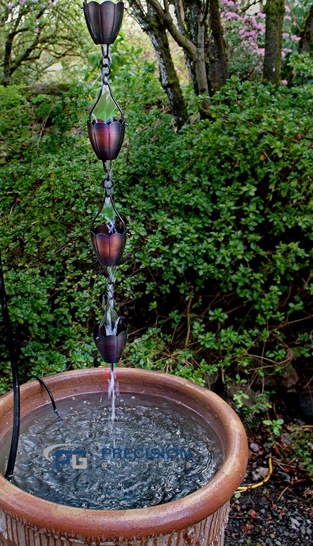 PrecisionGutter's tweet photo. Snowmageddon is hopefully done for this year, bring on the rain! What better way to celebrate than with rain chains. They're mesmerizing to watch, come in every color & shape imaginable & the sound of water flowing down them is super relaxing.
#rainchains #water #rain #spring https://t.co/5lkMV27JTh