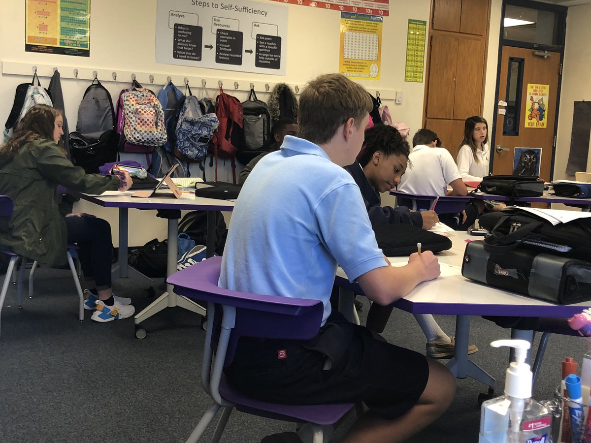 TrimbleLesley's tweet photo. Reviewing factoring-“wheel of fortune” style. @RobinsonTeach @OakridgeMS1 https://t.co/a1tQmBWld9