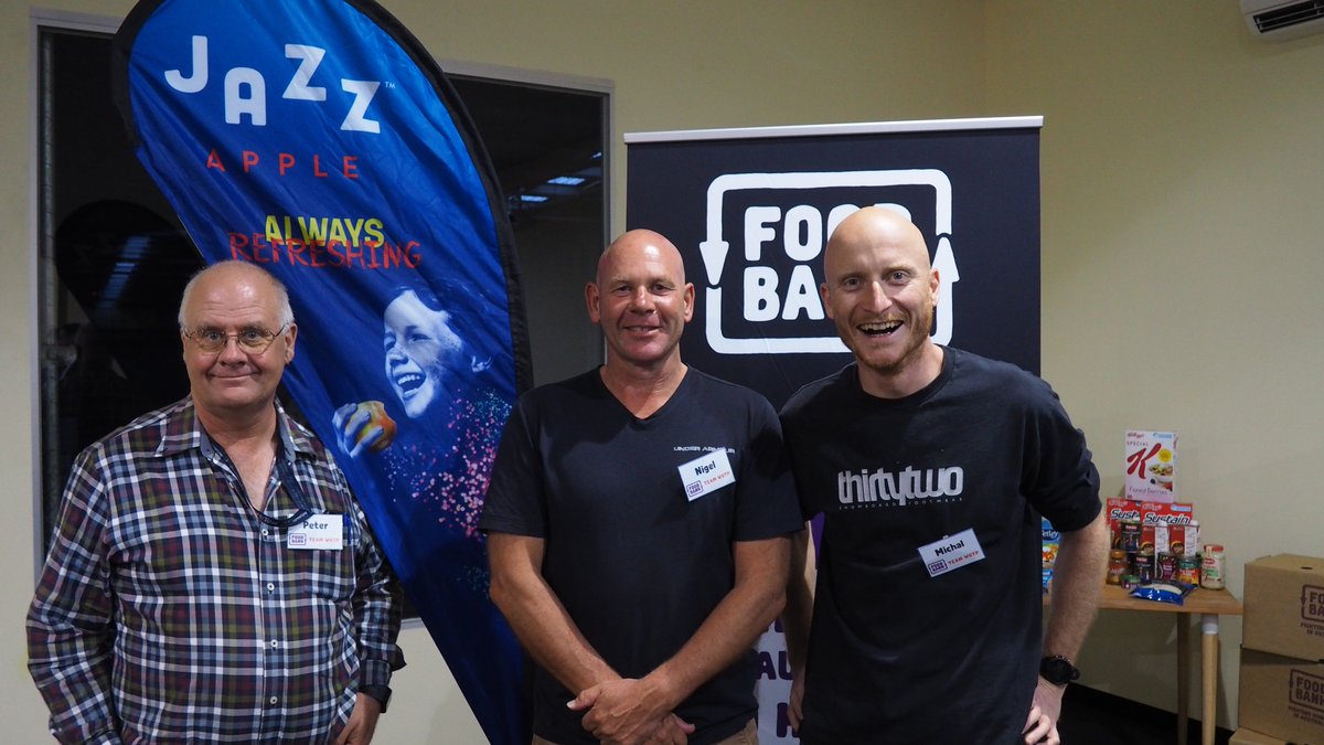FoodbankVic's tweet photo. #TheHungerRide Team @WestGateTunnel 
Riders: Peter Reeves, Nigel Bell, Michal Fronek, Dean Clothier 
“As soon as I heard Foodbank was putting on this ride I just wanted to get involved. Hopefully all the training will help me get up the mountains!”- Nigel 
https://t.co/U8l1gevASY https://t.co/dZugTEePQh