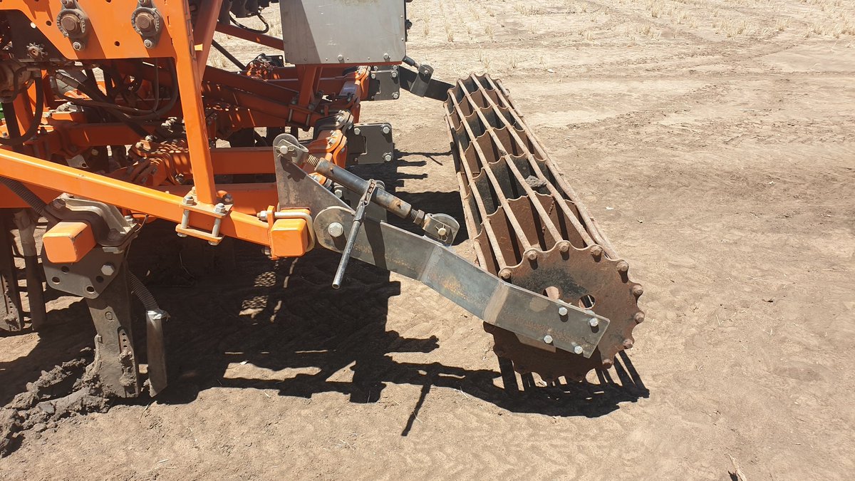 dr_dirt_oz's tweet photo. Out setting up another #deepP and #deepK experiment with @data_farming and @Trimble_Ag. Testing a crumble roller addition to the @TTQAgriculture. Doing good job at site. Channel Charlton Heston with chip hoe "From my cold... hand". Hang on, "No I'm Spartacus" 😁 https://t.co/VgIfx9ViPS